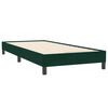 vidaXL Sommier &agrave; lattes de lit et matelas vert fonc&eacute; 80x220 cm velours