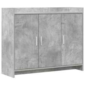 vidaXL Buffet Gris b&eacute;ton 98,5 x 33 x 80 cm Bois d'ing&eacute;nierie