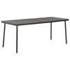 vidaXL Table de jardin Gris fonc&eacute; 180x83x72 cm Acier