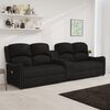 vidaXL Fauteuil de massage inclinable et porte-gobelets 4 places noir