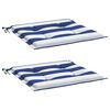 vidaXL Coussins de chaise de jardin lot de 2 40x40x4 cm tissu