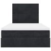 vidaXL Cadre de lit ottoman avec matelas noir 120x190 cm velours
