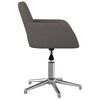 vidaXL Chaise pivotante de bureau Gris foncé Tissu