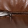 vidaXL Jeu de coussin lot de 2 PU 40 x 60 cm Marron