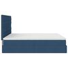 VidaXL Cadre de lit ottoman avec matelas bleu 160x200 cm tissu