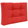 vidaXL Coussin de canap&eacute; d'ext&eacute;rieur 2 pcs Rouge Polyester