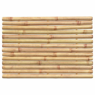 vidaXL Tapis de bain 2 pcs 50x35 cm bambou