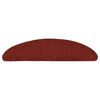 vidaXL Tapis d'escalier autocollants 10 pièces 56 x 17 x 3 cm Rouge bordeaux Demi-rond