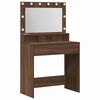 vidaXL Table de Toilette Ch&ecirc;ne brun 75,5 x 41 x 135 cm