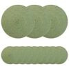 vidaXL Placemets en jute 12 pc Vert olive 100 % jute Tossa