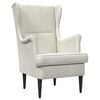 vidaXL Fauteuil Cr&egrave;me Velours