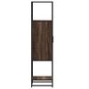 vidaXL Buffet haut ch&ecirc;ne marron 35,5x35x139 cm bois d'ing&eacute;nierie m&eacute;tal