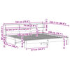 vidaXL Cadre de lit sans matelas blanc 180x200 cm bois massif de pin