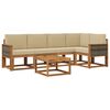 vidaXL Ensemble de canap&eacute;s d'ext&eacute;rieur 6 pc Naturel et Beige