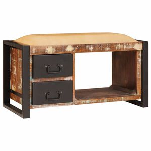 vidaXL Banc de rangement Multicolore 80 x 35 x 40 cm