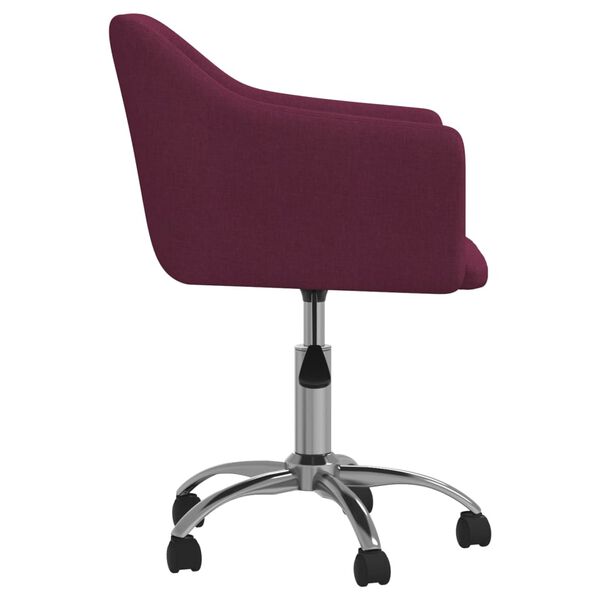 vidaXL Chaise pivotante de salle &agrave; manger Violet Tissu
