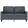 vidaXL Canapé à 2 places Gris foncé 120 cm Velours