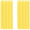 vidaXL Rideaux en voile avec &oelig;illets 2 pcs jaune