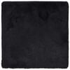 vidaXL Tapis shaggy &agrave; poils longs NAVARRA noir 160x160 cm polyester