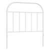 vidaXL T&ecirc;te de lit de remplacement m&eacute;tal blanc 90 cm
