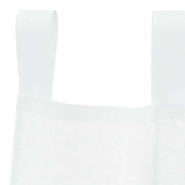 vidaXL Rideau en Voile 2 pcs Blanc 225 x 140 cm Polyester