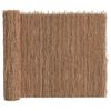 vidaXL Clôture en brande Marron 400 x 150 cm Bois de brosse
