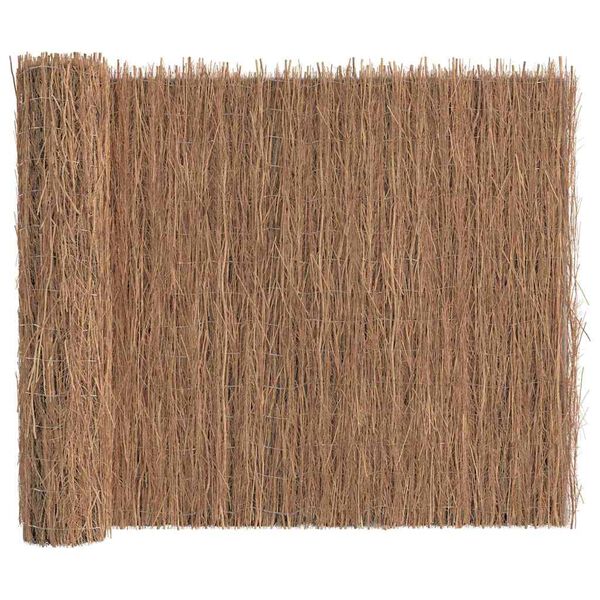vidaXL Clôture en brande Marron 400 x 150 cm Bois de brosse