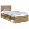 vidaXL Cadre de lit Ch&ecirc;ne artisan 90 x 200 cm Pin massif