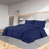 vidaXL Ensemble de housse de couette Bleu marine 200x200 cm Coton