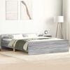 vidaXL Cadre de lit sans matelas sonoma gris 120x200 cm