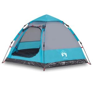vidaXL Tente de camping cabine 4 personnes bleu lib&eacute;ration rapide