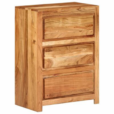 vidaXL Armoire à tiroirs 55x33x75 cm bois d'acacia massif