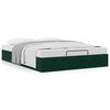 vidaXL Cadre de lit ottoman sans matelas vert fonc&eacute; 140x200 cm velours