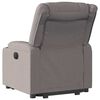 vidaXL Fauteuil inclinable électrique taupe tissu