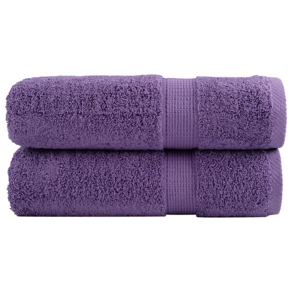 vidaXL Serviettes de douche de qualit&eacute; sup&eacute;rieure SOLUND 2 pcs violet