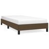 vidaXL Cadre de lit sans matelas marron fonc&eacute; 90x190 cm tissu