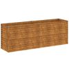vidaXL Jardini&egrave;re sur&eacute;lev&eacute;e 196x50x69 cm Acier Corten