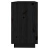 vidaXL Buffet Noir 111x34x60 cm Bois massif de pin