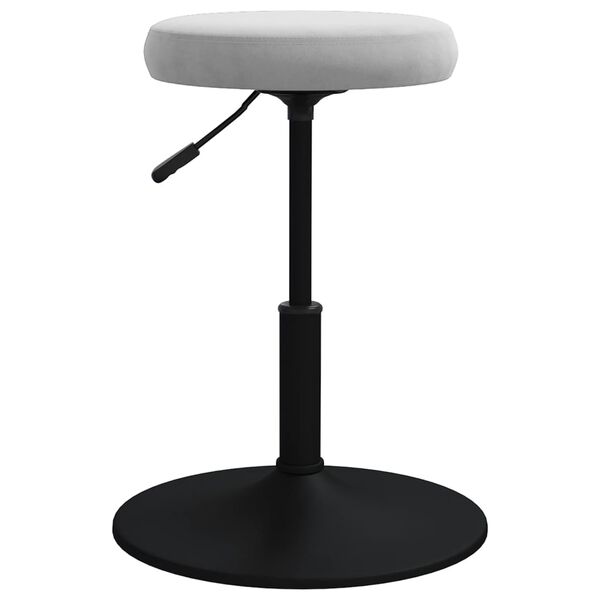 vidaXL Tabouret de massage Velours Gris clair