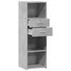 vidaXL Buffet haut gris b&eacute;ton 40x42,5x124 cm bois d'ing&eacute;nierie