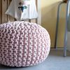 KidsDepot Pouf Bundy 40x32 cm Coton Rose