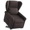 vidaXL Fauteuil inclinable &eacute;lectrique marron fonc&eacute; tissu
