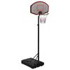 vidaXL Support de basket-ball Noir 237-307 cm Poly&eacute;thyl&egrave;ne