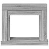 VidaXL Cadre de chemin&eacute;e sonoma gris 100x30x87,5 cm bois d'ing&eacute;nierie