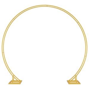 vidaXL Arche de mariage Dor&eacute; 220 x 45 x 200 cm Acier