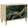 vidaXL Meuble TV WIJHE 69 x 33 x 50 cm Sonoma Bois d'ing&eacute;nierie