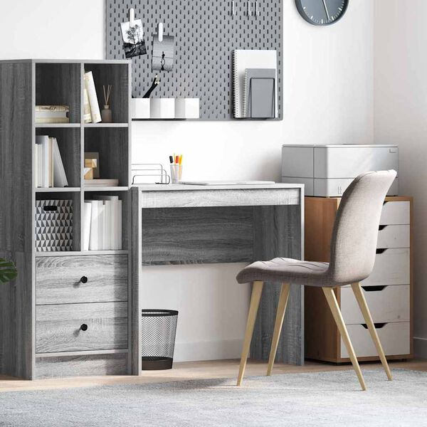 vidaXL Bureau Gris Sonoma 80 x 40 x 76 cm