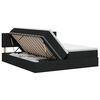 vidaXL Lit avec rangement et matelas Noir 140 x 190 cm Velours