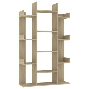vidaXL Biblioth&egrave;que Ch&ecirc;ne Sonoma 86x25,5x140 cm Bois d&rsquo;ing&eacute;nierie