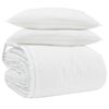 vidaXL Ensemble de Duvet avec oreiller 3 pi&egrave;ces Blanc Plume de canard